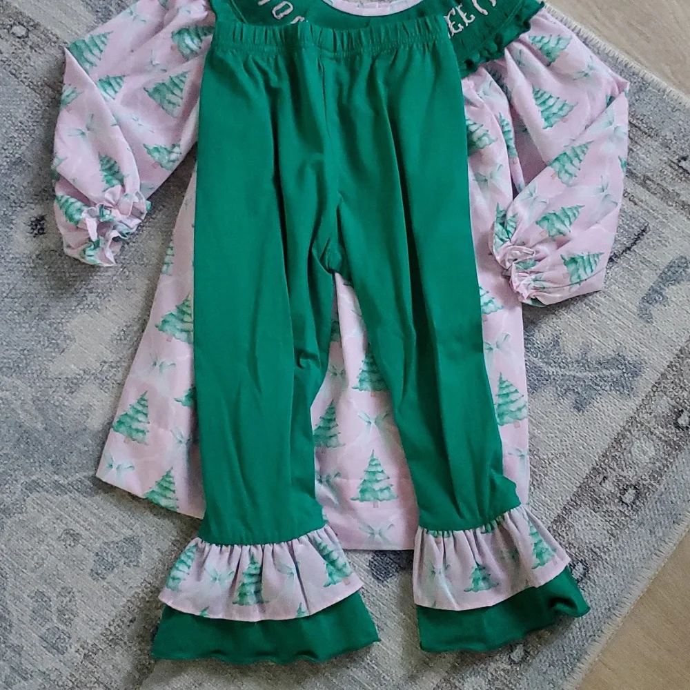 Tiny Town Smocks Girls Embroidered Smocked 